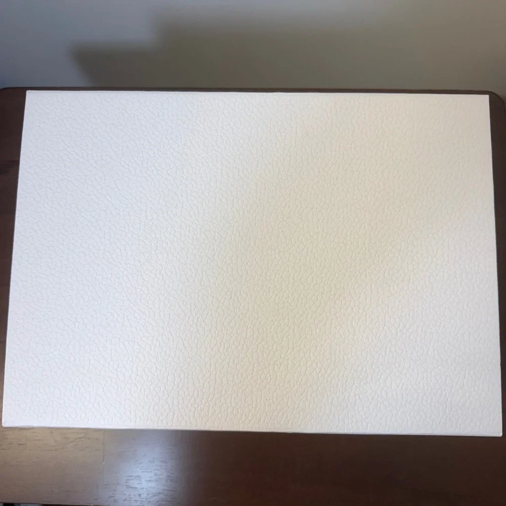 Dior Empty Gift Box 12.5x9x4.5 White Textured Gold Logo Luxury Designer Storage